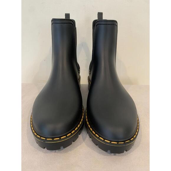 Igor Women's Soul Water Rain Rubber Black Boots Made in Spain Size 38 7.5 US - Picture 2 of 15
